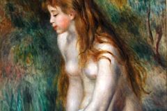02A Young Girl Bathing - Auguste Renoir 1892 - Robert Lehman Collection New York Metropolitan Museum Of Art